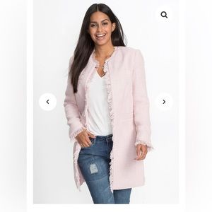 Venus Open Front Tweed Fringe Venus Light Pink
Jacket